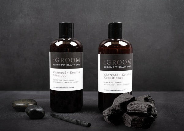 IGROOM CHARCOAL + KERATINE REGENERATOR 473 ML