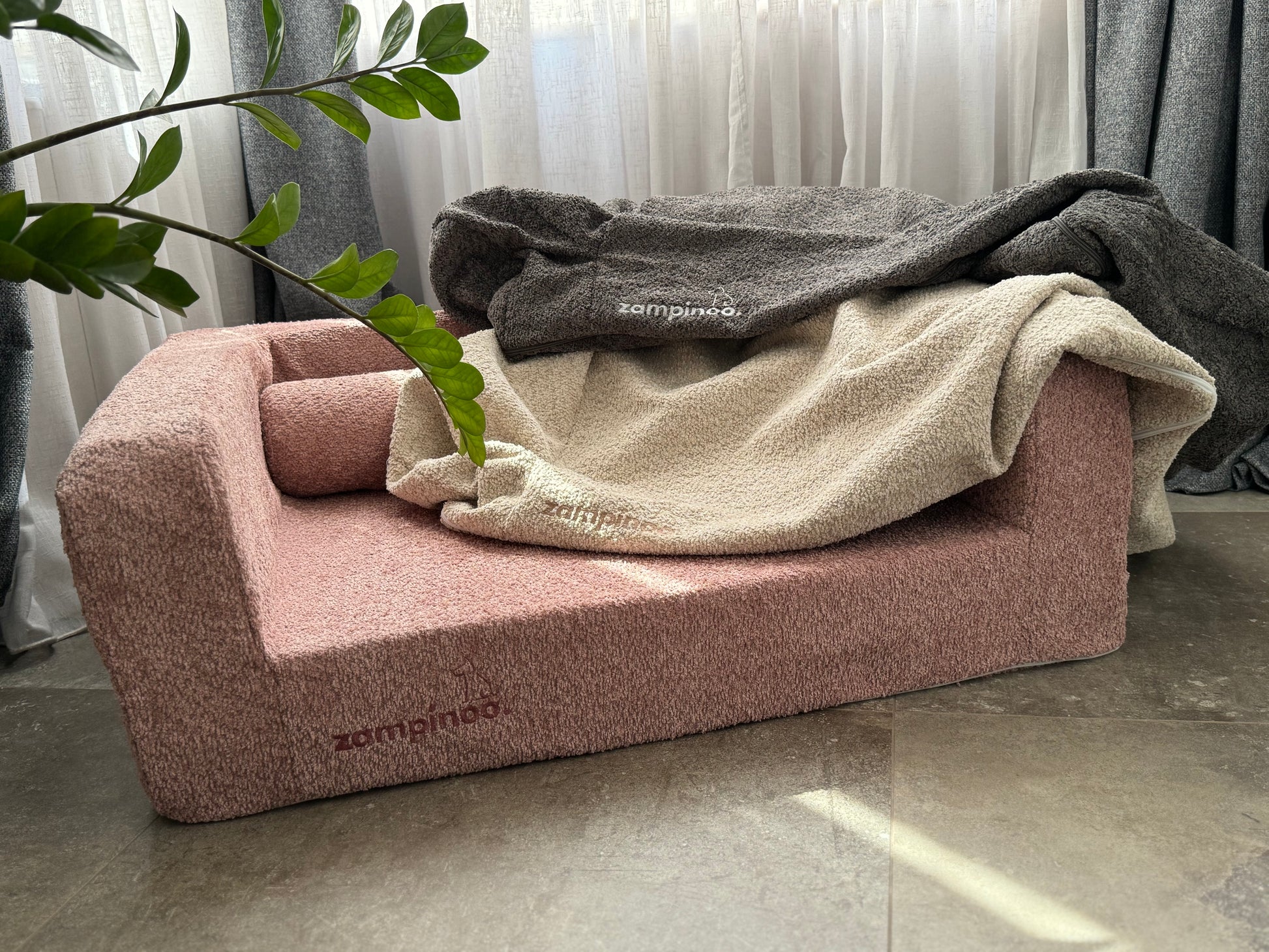 Dog bed removable covers.